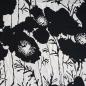 Preview: Viskose Druck Blumen Zweige schwarz creme